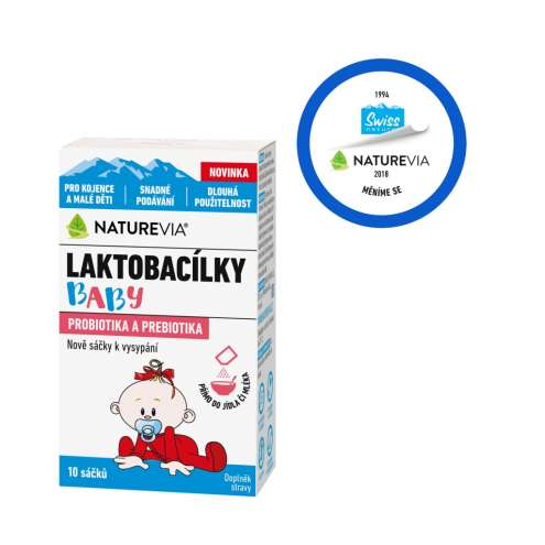 NatureVia Laktobacílky baby детские пробиотики 10 пакетиков